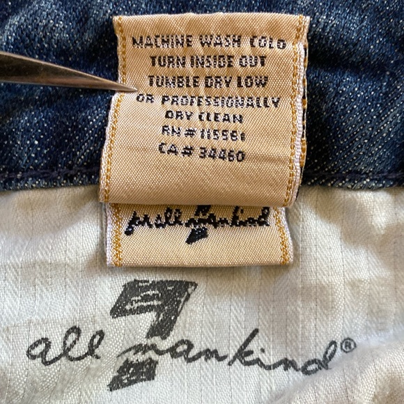 7 For All Mankind  Crystal Vintage Distressed Jeans NeverUsed - Picture 10 of 16